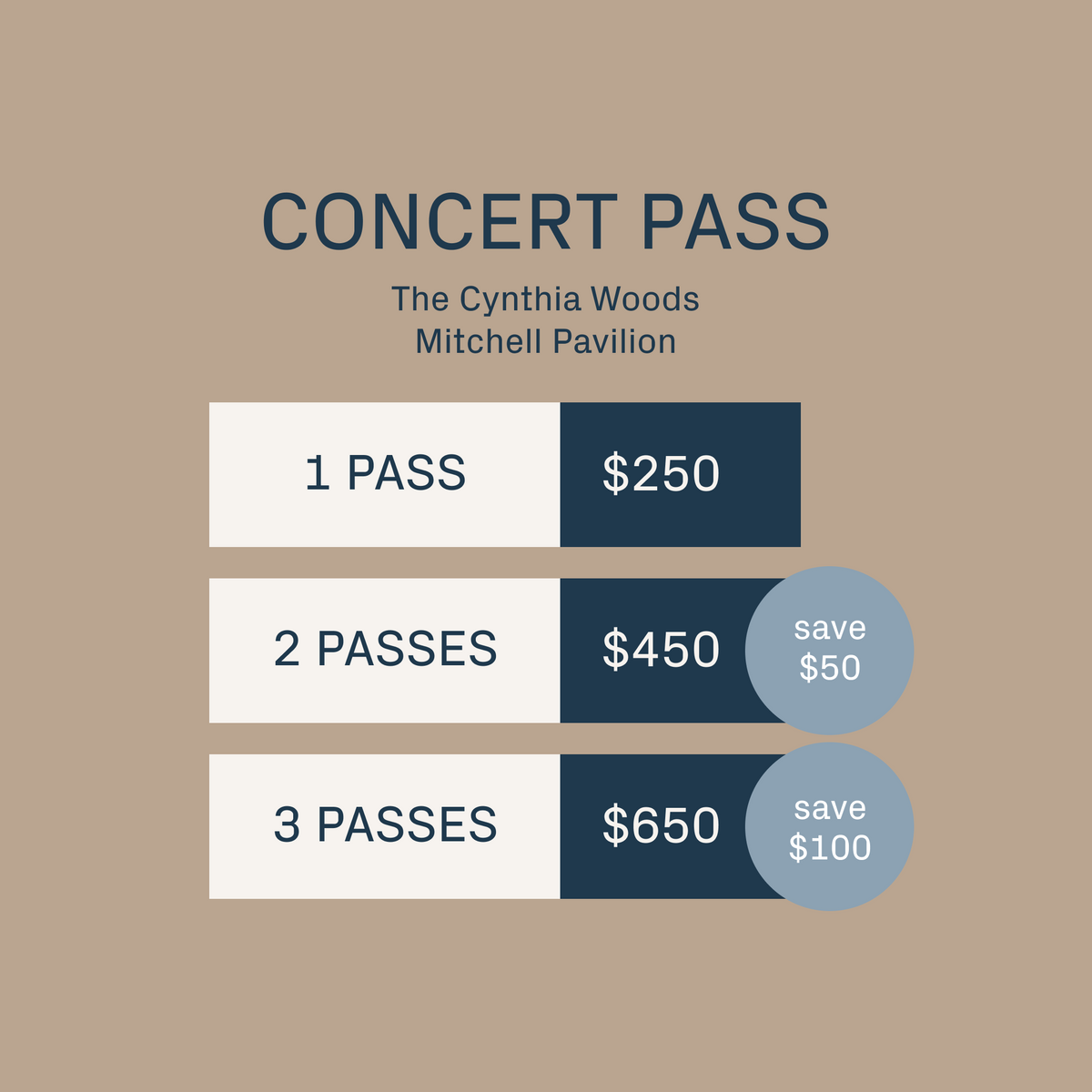 Summer Concert Pass: The Pavilion