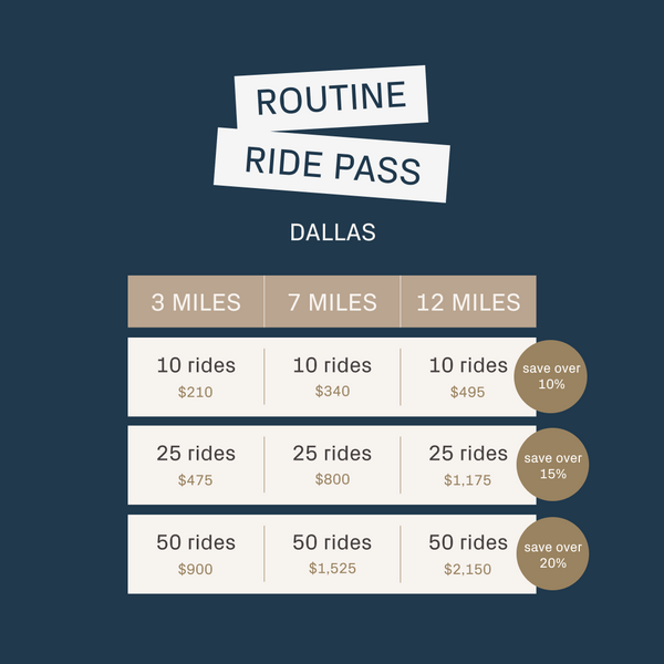 Dallas Routine Ride Pass - Alto 2024